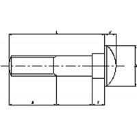 SLOTBOUT RVS D603 A2 M5X60