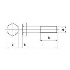 ZESKANTBOUT RVS A2 D931 M10X50 #