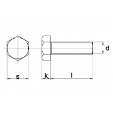 TAPBOUT RVS A2 D933 M10X16