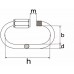 NOODSCHALM VERZINKT 58X6 MM BORGMOER