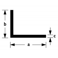 HOEKPROFIEL ALUMINIUM 30X20X2MM PER METER