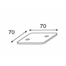 STELPLAAT U-COMBI 5MM 0716 #