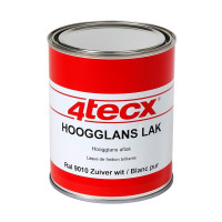 VERF AFLAK ZWART HOOGGLANS RAL9005 0.75 LITER