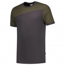 T-SHIRT TRICORP BICOLOR NADEN DONKER GRIJS ARMY XXL