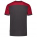 T-SHIRT TRICORP BICOLOR NADEN DONKER GRIJS ROOD XL