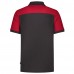 POLOSHIRT TRICORP BICOLOR NADEN DONKER GRIJS ROOD L
