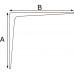 PLANKDRAGER ALUMINIUM ZWART 3153 100X150MM