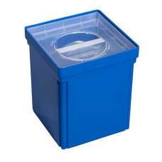INZETBAKJE EUROPLUS MET DEKSEL BLAUW 130X108X108MM