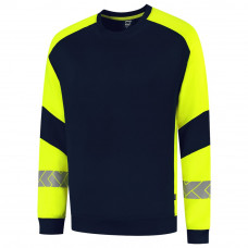 SWEATER REFLECTIVE REDEFINED 306101 INK/FLUOR YELLOW XXL