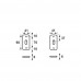 ROZET PATENT CURVE F1 SLEUTELGAT PER PAAR 63509191E