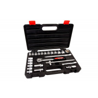 DOPSLEUTELSET 1/2" 4TECX 25 DELIG