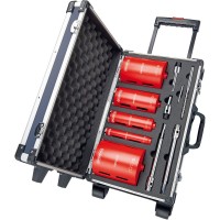 DIAMANTBOORSET DROOG 32-52-82-112-132MM ADAPTERS HTESET0000 DIAMANTBOORSET DROOG 32-52-82-112-132MM ADAPTERS HTESET0000