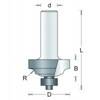 PROFIELFREES HM TYPE F MET LAGER TOTALE LENGTE = 52MM 89-8 #